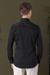 Slim Fit Düğmeli Yaka Esnek Pamuk Klasik Siyah Gömlek Gk 708