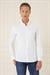 Slim Fit Düğmeli Yaka Esnek Pamuk Klasik Beyaz Gömlek Gk 727