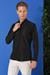 Slim Fit Düğmeli Yaka Pamuklu Klasik Siyah Gömlek Gk 715