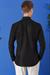 Slim Fit Düğmeli Yaka Pamuklu Klasik Siyah Gömlek Gk 715