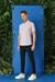 Slim Fit Düğmeli Yaka Şal Desenli Kısa Kol Pamuk Lila Gömlek G 1501