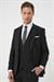 Slim Fit Düz Esnek Yelekli Klasik Siyah Takım Elbise Tk 894