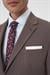 Slim Fit Esnek Çift Yırtmaç Yelekli Düz Klasik Vizon Takım Elbise  Tk 901