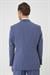 Slim Fit Esnek Çift Yırtmaç Yelekli Düz Klasik Havacı Mavi Takım Elbise  Tk 901