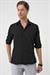Slim Fit Gofre Kumaş Desenli Kısa Kol Siyah Gömlek  G 1592