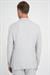 Slim Fit Kırlangıç Yaka Balıksırtı Desen Spor Açık Gri Ceket C 702