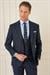Slim Fit Kırlangıç Yaka Çift Yırtmaçlı Yelekli Klasik Lacivert Takım Elbise Tk 895