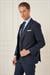 Slim Fit Kırlangıç Yaka Çift Yırtmaçlı Yelekli Klasik Lacivert Takım Elbise Tk 895