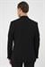 Slim Fit Kırlangıç Yaka Torba Cep Çift Yırtmaç Casual Siyah Ceket C 700