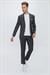 Slim Fit Klasik Mono Yaka Klasik Antrasit Takım Elbise Tk 2021