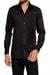 Slim Fit Klasik Yaka Pamuk Saten Uzun Kol Siyah Gömlek  Gk 214