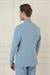 Slim Fit Mono Yaka Çift Yırtmaç Torba Cep Casual Havacı Mavi Ceket C 697