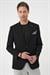 Slim Fit Mono Yaka Fleto Cepli Çift Yırtmaçlı Casual Siyah Ceket C 710