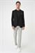 Slim Fit Mono Yaka Torba Cep Çift Yırtmaçlı Casual Siyah Ceket C 711