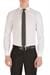 Slim Fit Pamuk Saten Duble Manşetli Klasik Beyaz Gömlek  Gk 235