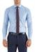 Slim Fit Pamuk Saten Duble Manşetli Klasik Mavi Gömlek  Gk 235
