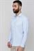 Slim Fit Pamuk Saten Klasik Açık Mavi Gömlek  Gk 604