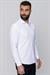 Slim Fit Pamuk Saten Klasik Beyaz Gömlek  Gk 604