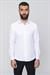 Slim Fit Pamuk Saten Klasik Beyaz Gömlek  Gk 604