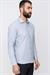 Slim Fit Pamuk Saten Klasik Gri Gömlek  Gk 604