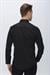 Slim Fit Pamuk Saten Klasik Siyah Gömlek  Gk 624