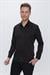 Slim Fit Pamuk Saten Klasik Siyah Gömlek  Gk 624