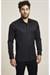 Slim Fit Pamuk Saten Klasik Siyah Gömlek  Gk 604