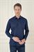 Slim Fit Pamuk Uzun Kol Klasik Lacivert Gömlek  Gk 745