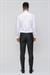 Slim Fit Pilesiz Yan Cepli Esnek Yün Siyah Kumaş Pantolon P 1091