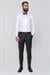 Slim Fit Pilesiz Yan Cepli Esnek Yün Siyah Kumaş Pantolon P 1091
