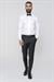 Slim Fit Pilesiz Yan Cepli Esnek Yün Siyah Kumaş Pantolon P 1091
