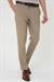 Slim Fit Pilesiz Yün Klasik Koyu Bej Kumaş Pantolon  P 1191
