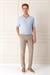 Slim Fit Polo Yaka Kısa Kol %100 Pamuk Mavi Triko Tr 868