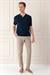 Slim Fit Polo Yaka Kısa Kol %100 Pamuk Lacivert Triko Tr 868