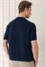 Slim Fit Polo Yaka Kısa Kol %100 Pamuk Lacivert Triko Tr 868