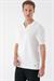 Slim Fit Polo Yaka Kısa Kol %100 Pamuk Beyaz Triko Tr 868