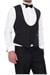 Slim Fit Saten Biyeli Siyah Damatlık Smokin Yelek Y 120