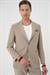 Slim Fit Torba Cep Spandex Karışımlı Casual Bej Ceket C 714