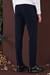 Slim Fit Yan Cepli Dokulu Esnek Casuel Lacivert Pantolon P 1139
