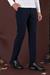 Slim Fit Yan Cepli Dokulu Esnek Casuel Lacivert Pantolon P 1139