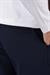 Slim Fit Yan Cepli Dokulu Esnek Casuel Lacivert Pantolon P 1139