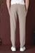 Slim Fit Yan Cepli Dokulu Esnek Casuel Bej Pantolon P 1139