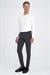 Slim Fit Yan Cepli Düz Esnek Casuel Antrasit Pantolon P 1144