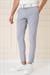 Slim Fit Yan Cepli Düz Esnek Casuel Gri Mavi Pantolon P 1144