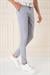 Slim Fit Yan Cepli Düz Esnek Casuel Gri Mavi Pantolon P 1144