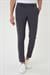 Slim Fit Yan Cepli Düz Esnek Casuel Koyu Füme Pantolon P 1144