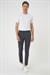 Slim Fit Yan Cepli Düz Esnek Casuel Koyu Füme Pantolon P 1144