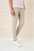 Slim Fit Yan Cepli Düz Esnek Casuel Koyu Bej Pantolon P 1144