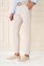 Slim Fit Yan Cepli Düz Esnek Casuel Kum Pantolon P 1144