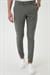 Slim Fit Yan Cepli Düz Esnek Casuel Su Yeşili Pantolon P 1144